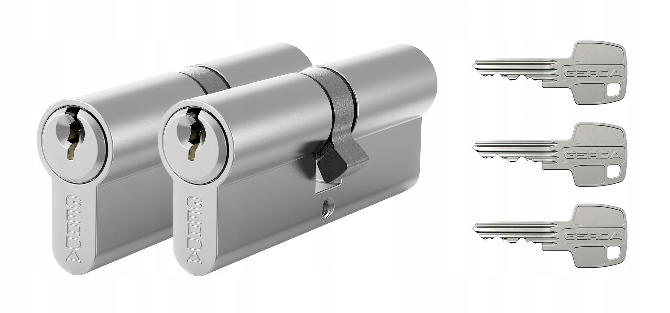 Komplet wkładek Gerda WKE1 Nikiel 30/55+30/55