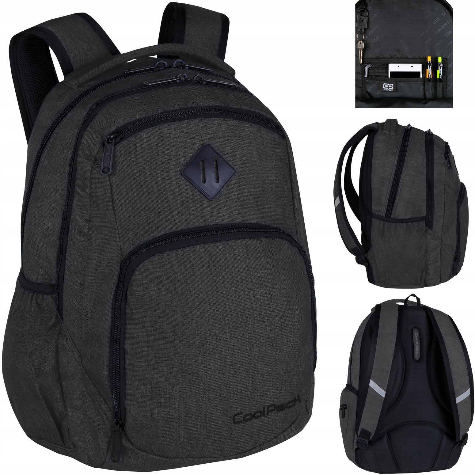 

Coolpack Plecak Szkolny Młodzieżowy Break Czarny