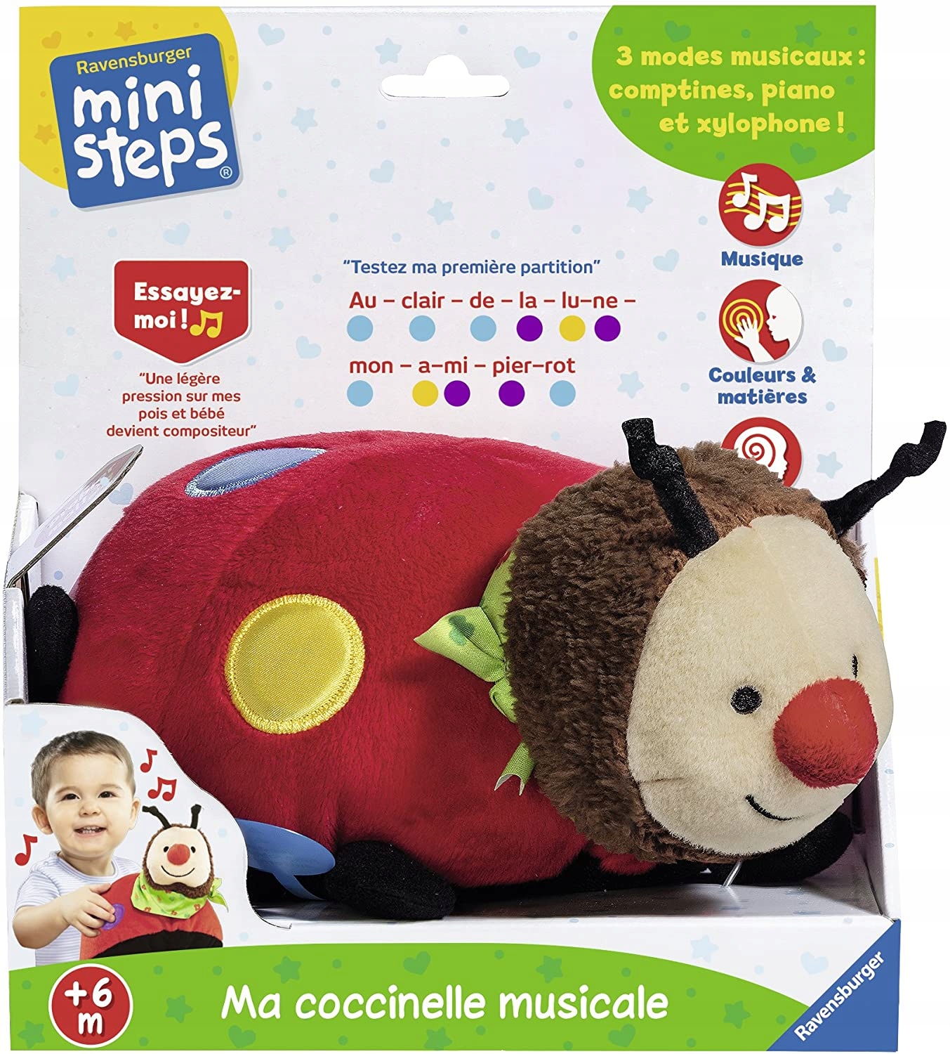 Wesoła biedronka Rvensburger Ministeps 04473 Wiek dziecka 6 m +