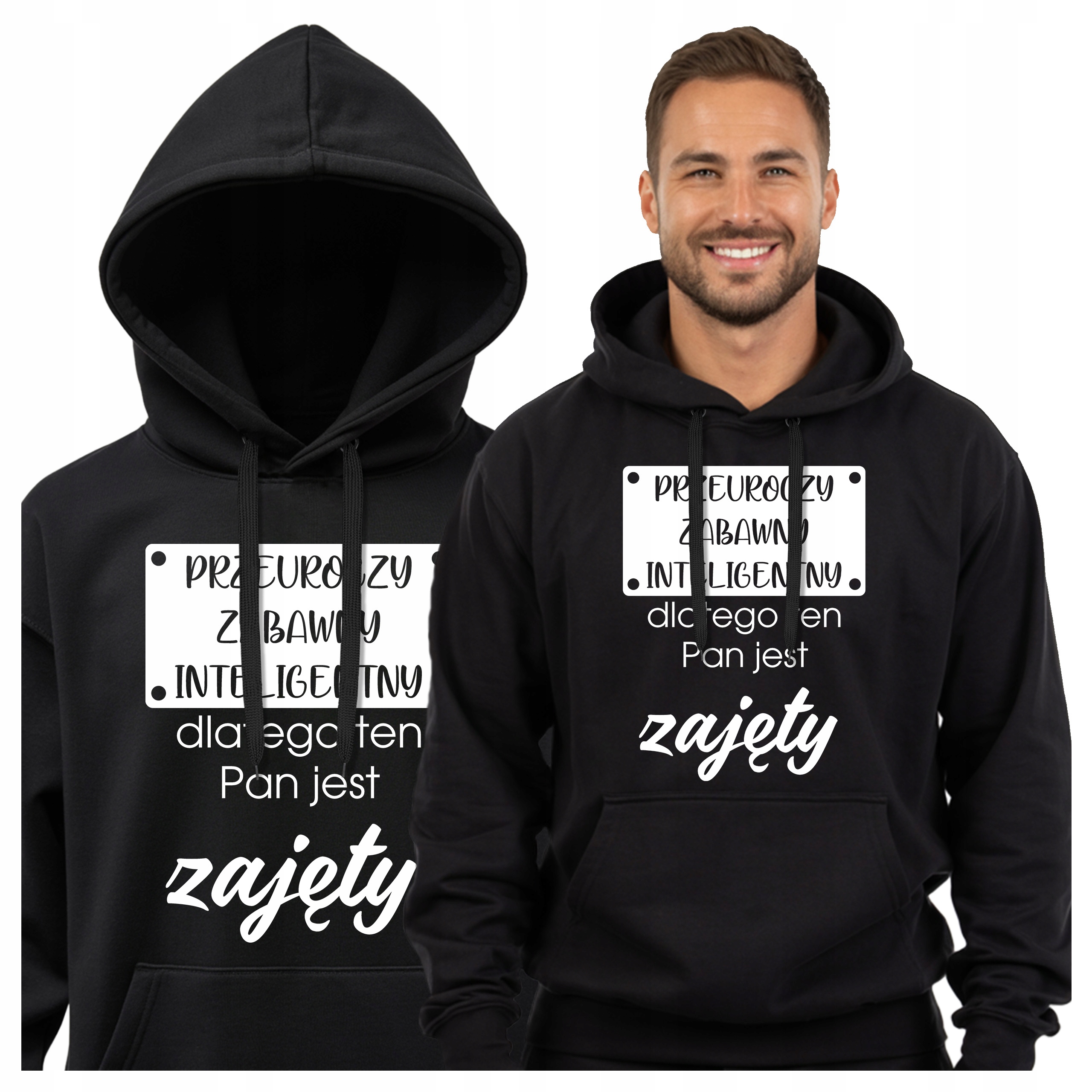 Pánská mikina s kapucí Směšným Nápisem Na Dárek Valentýnský Překrásný