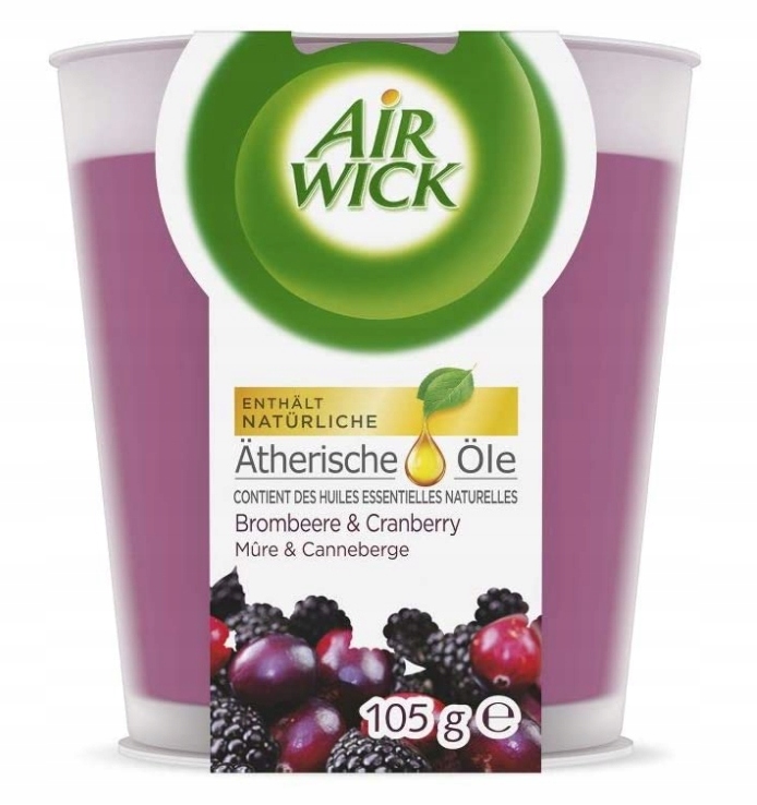 

Air Wick, Świeca zapachowa, Jeżyna i Żurawina 105g