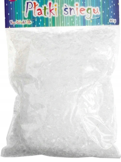 

Sztuczny Śnieg Płatki Śniegu Sypki Biały 80g