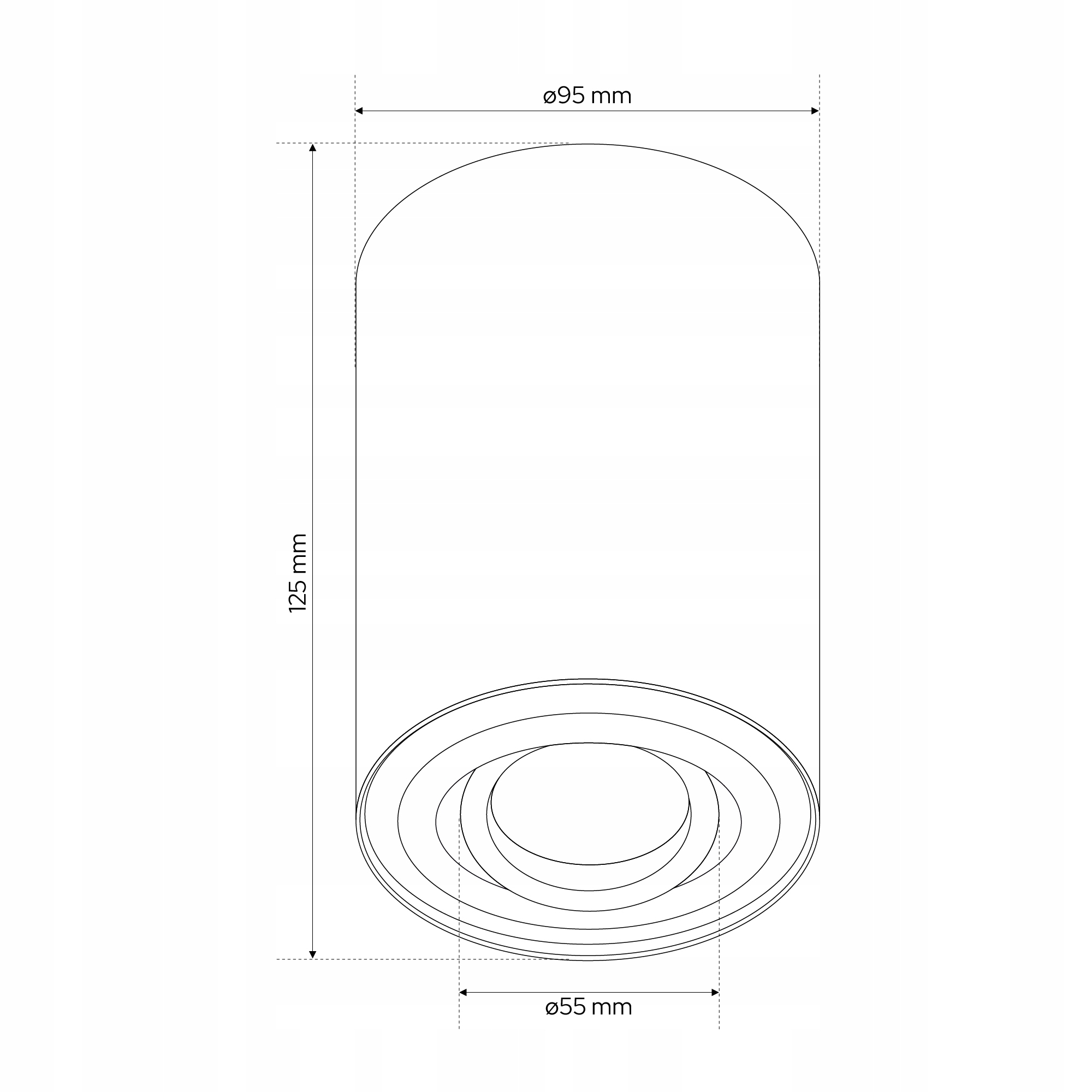 OPRAWA NATYNKOWA HALOGENOWA TUBA RUCHOMA GU10 BIAŁA EDO Klasa ochronności I