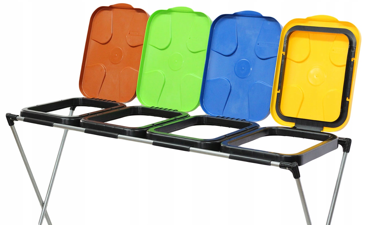 Stojan Na Tříděný Odpadkový Koš 4 Místa 120 L