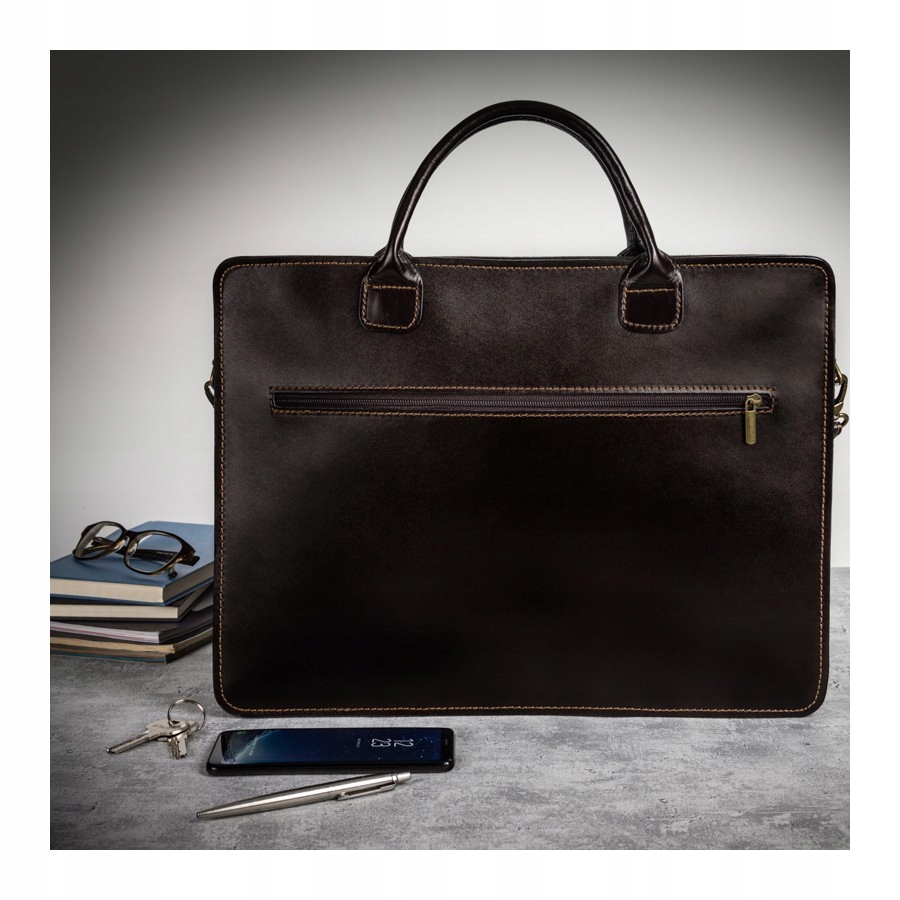 ELEGANCKA BIZNESOWA AKTÓWKA TORBA DAMSKA ZE SKÓRY Marka inna