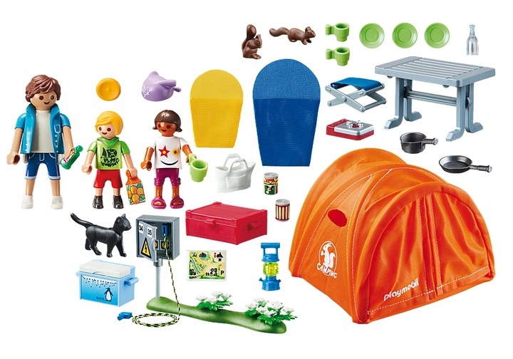 PLAYMOBIL 70089 Rodzina na kempingu EAN (GTIN) 4008789700896