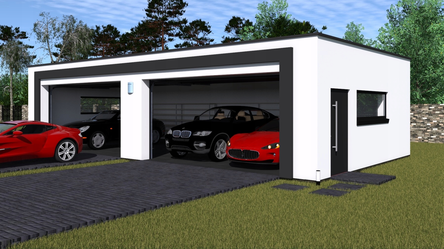 PROJEKT GARAŻU CZTEROSTANOWISKOWEGO G431