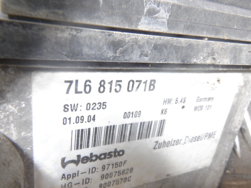 VW TOUAREG 7L WEBASTO 7L6815071B Part number 7L6815071B