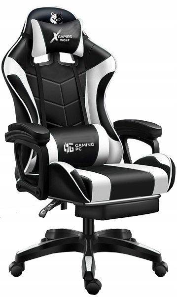 

Fotel Gamingowy Pro Gracza Obrotowy Masaż