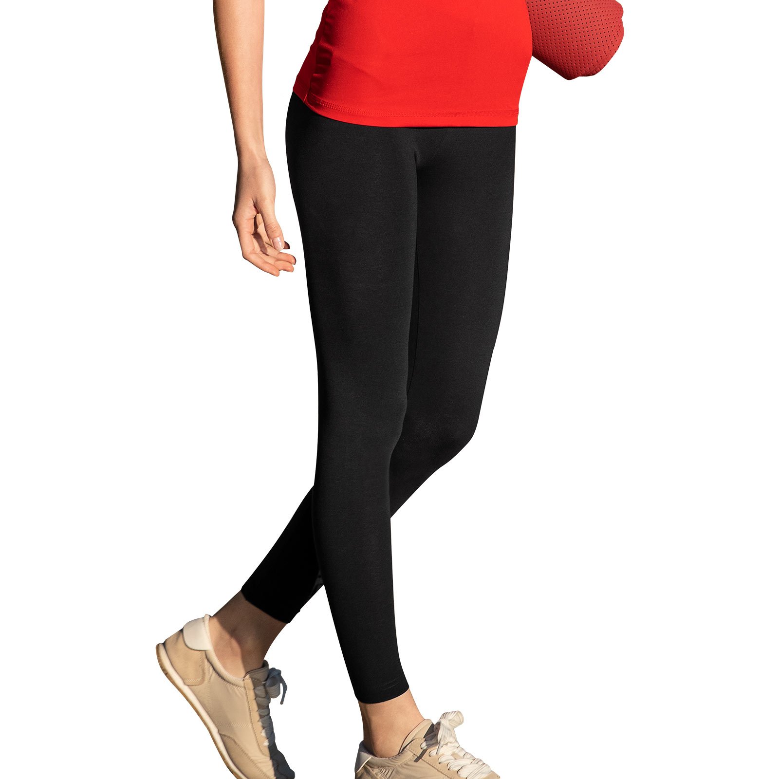 

Bawełniane damskie Legginsy czarne Balance 2XL