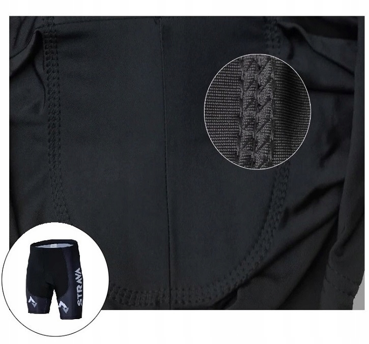 STRÓJ ROWEROWY STRAVA SPODENKI ŻELOWE KOSZULKA XL Płeć produkt uniseks