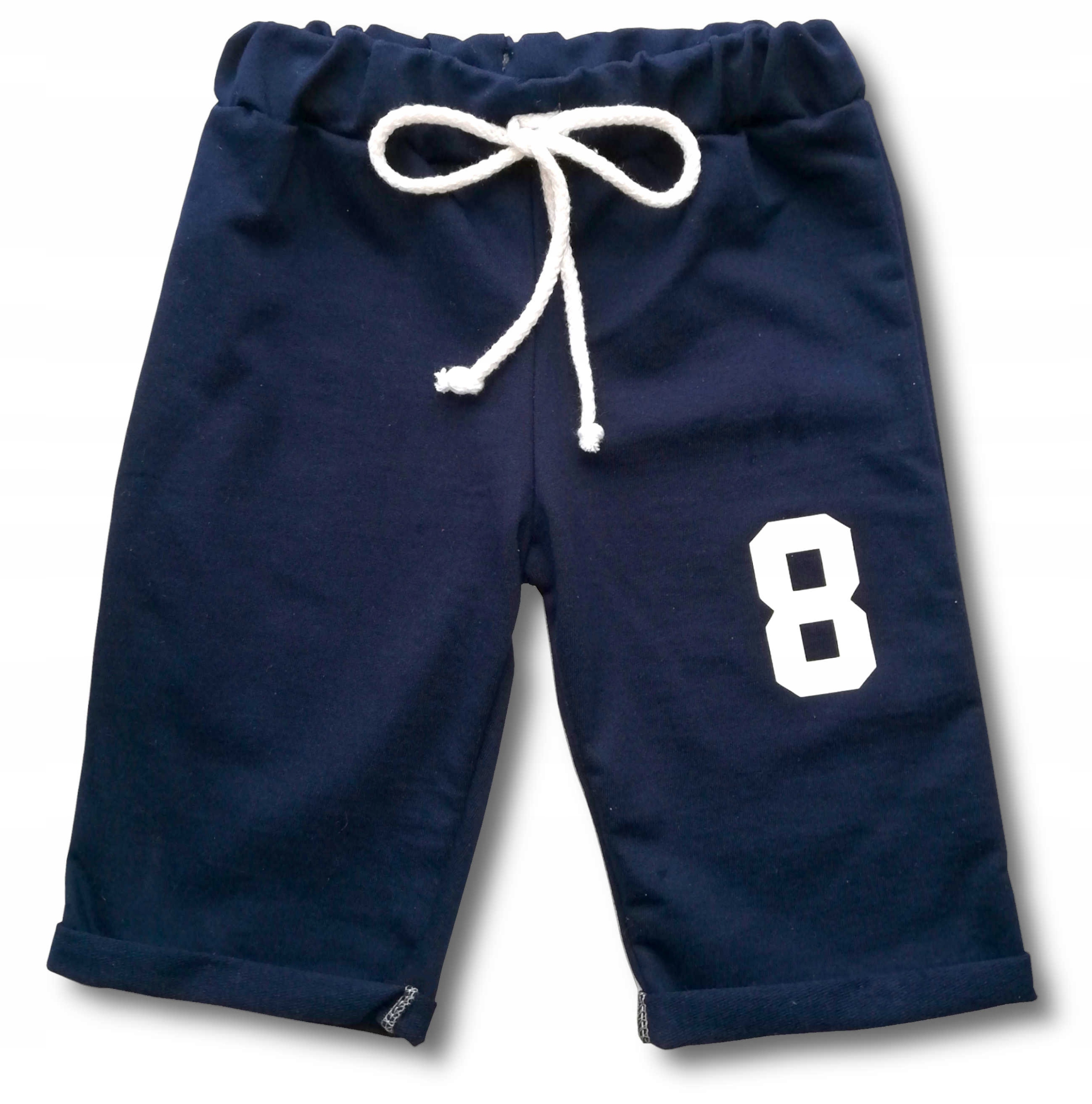 

Krótkie Spodenki chłopięce z dresówki 80/86 granat