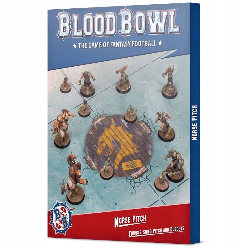 Blood Bowl Norse Pitch and Dugouts