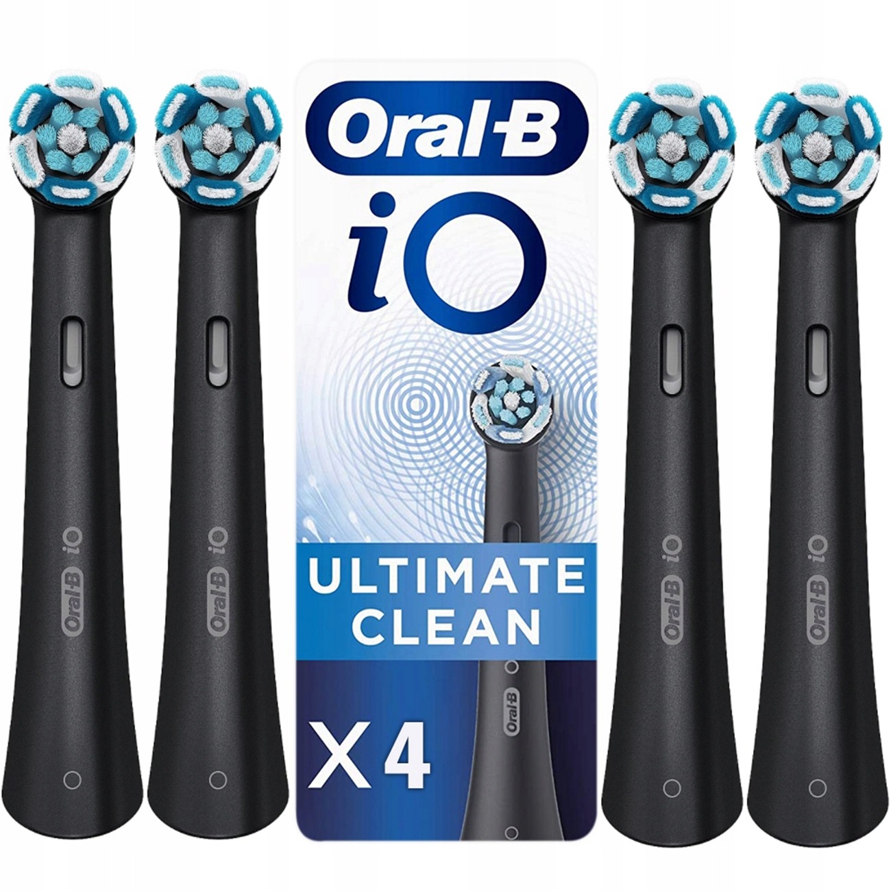 4x Końcówka Oral-b Black Ultimate Clean Czarna Do Szczoteczki iO