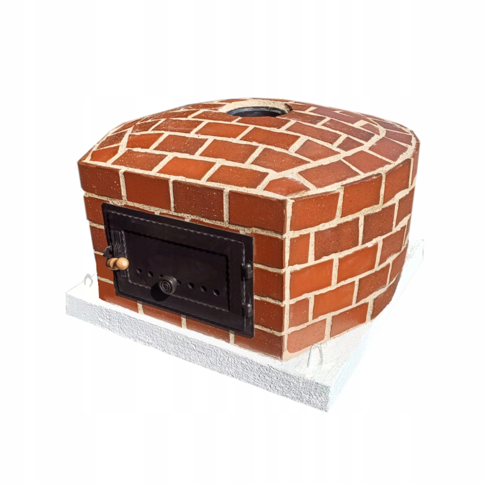 Kamna na pizzu a chléb Mini Deluxe 90 x 90 cm, cihlová