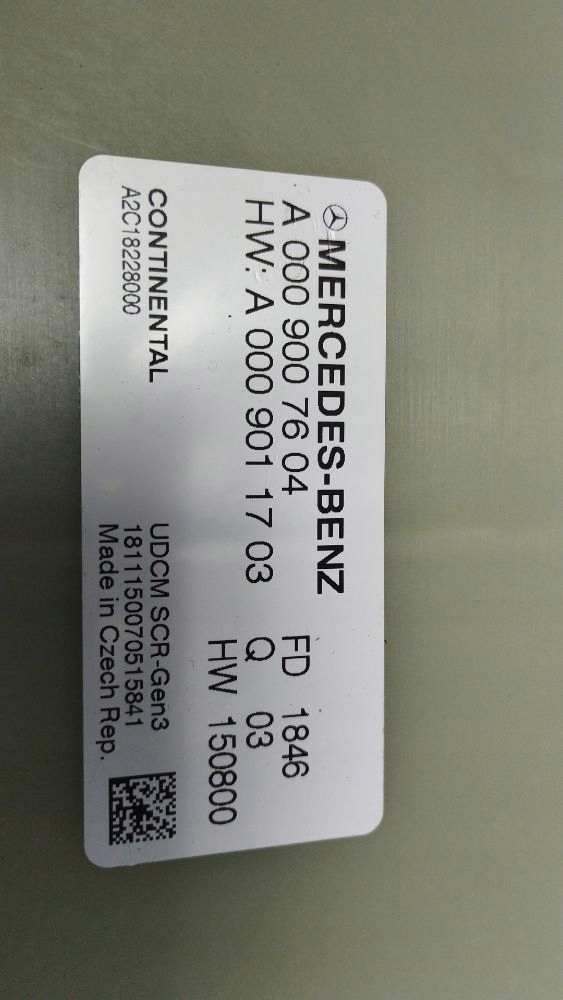 Mercedes-Benz E W213 Module Gaz A0009007604