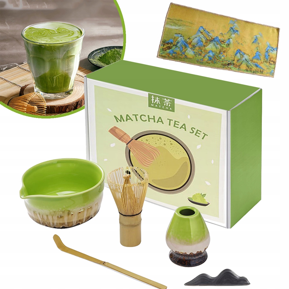 Akcesoria K Matcha Obřadu 6 Ks Sada Na Matchu Pro Zelený Čaj