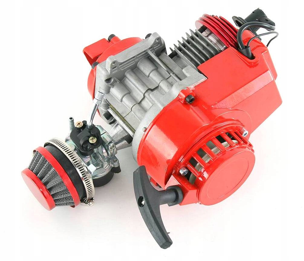 Motor 50 cc pre Mini Dirt Pocket Bike Atv štvorkolka Tunning červený