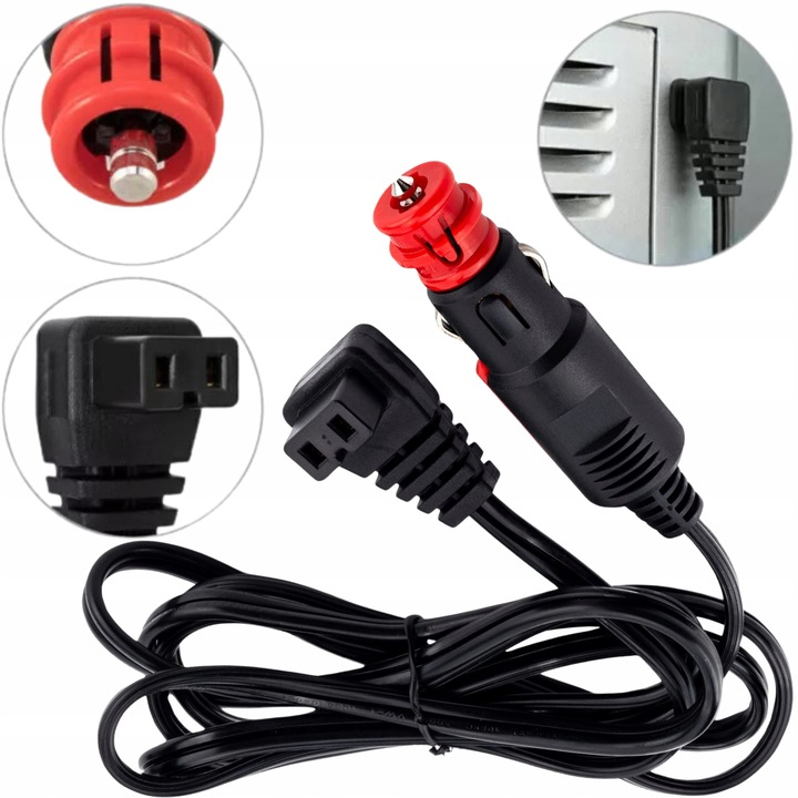 Kabel 12V 24V 2m Przewód Do Lodówki Turystycznej