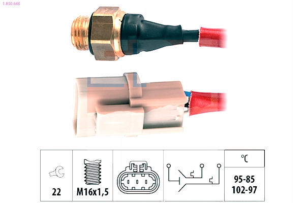 WŁĄCZNIK WENTYLATORA CHŁODNICY NISSAN EPS Producent części EPS