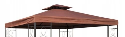 POSZYCIE ZADASZENIE DACH 3x3 PAWILON CAPPUCCINO PODGUMOWANY