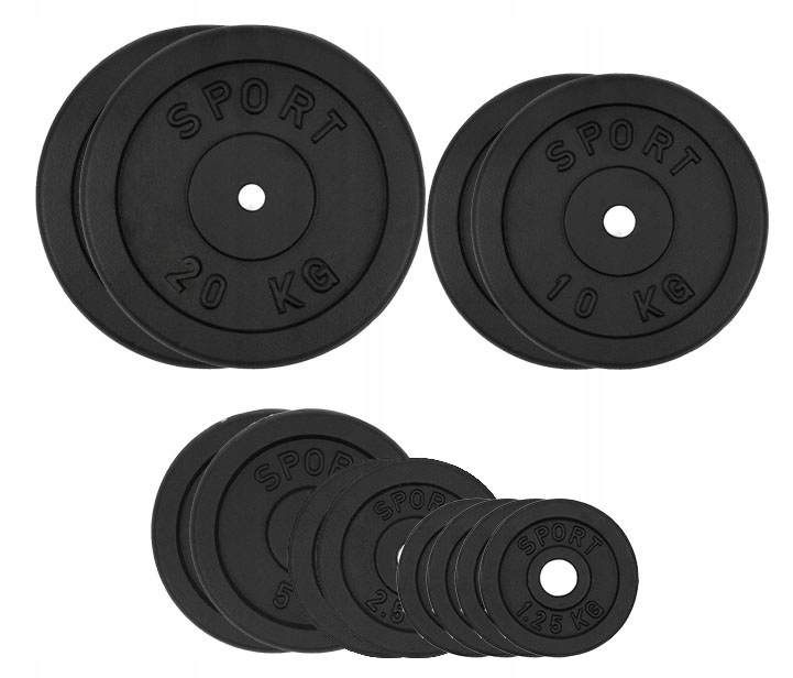 

Obciążenie Żeliwne 80 kg Zestaw 12 talerzy 28,5mm