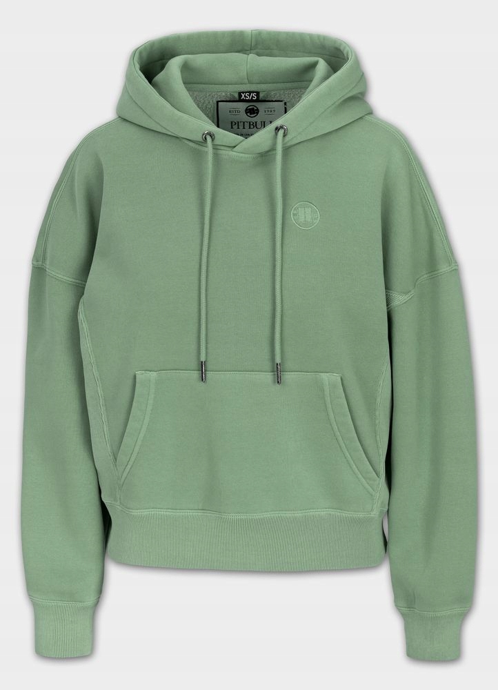 Dámská Mikina s kapucí Oversize Pitbull Klokanka Washed Manzanita Pohodlná