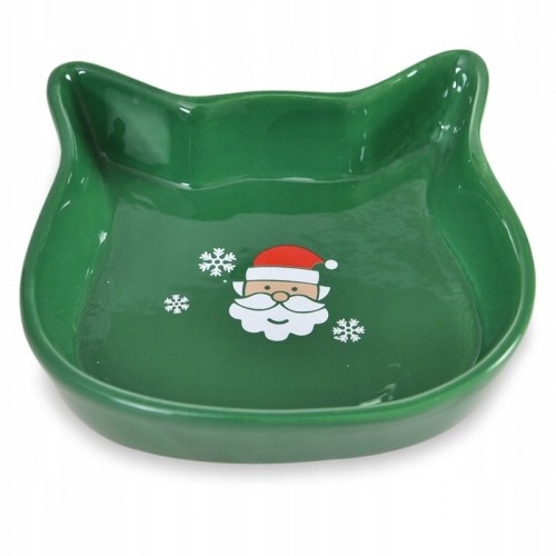 

Miska Ceramiczna Dla Kota, Św. Mikołaj, Zielona,
