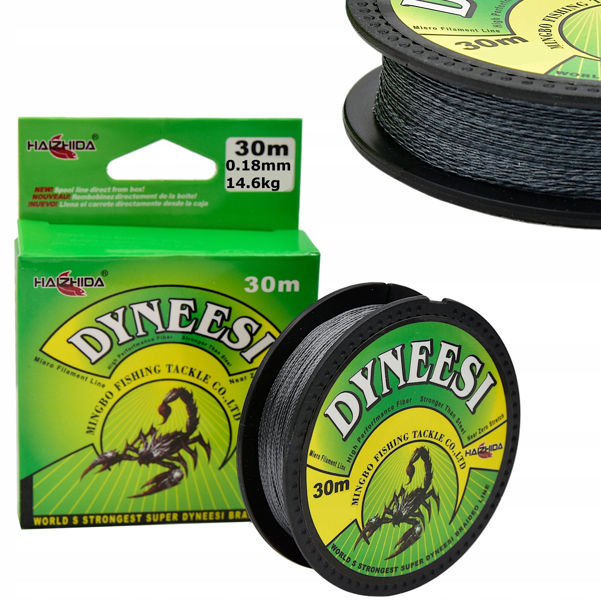 

Dyneesi Plecionka na Przypon 0,18 mm Szary 30 m