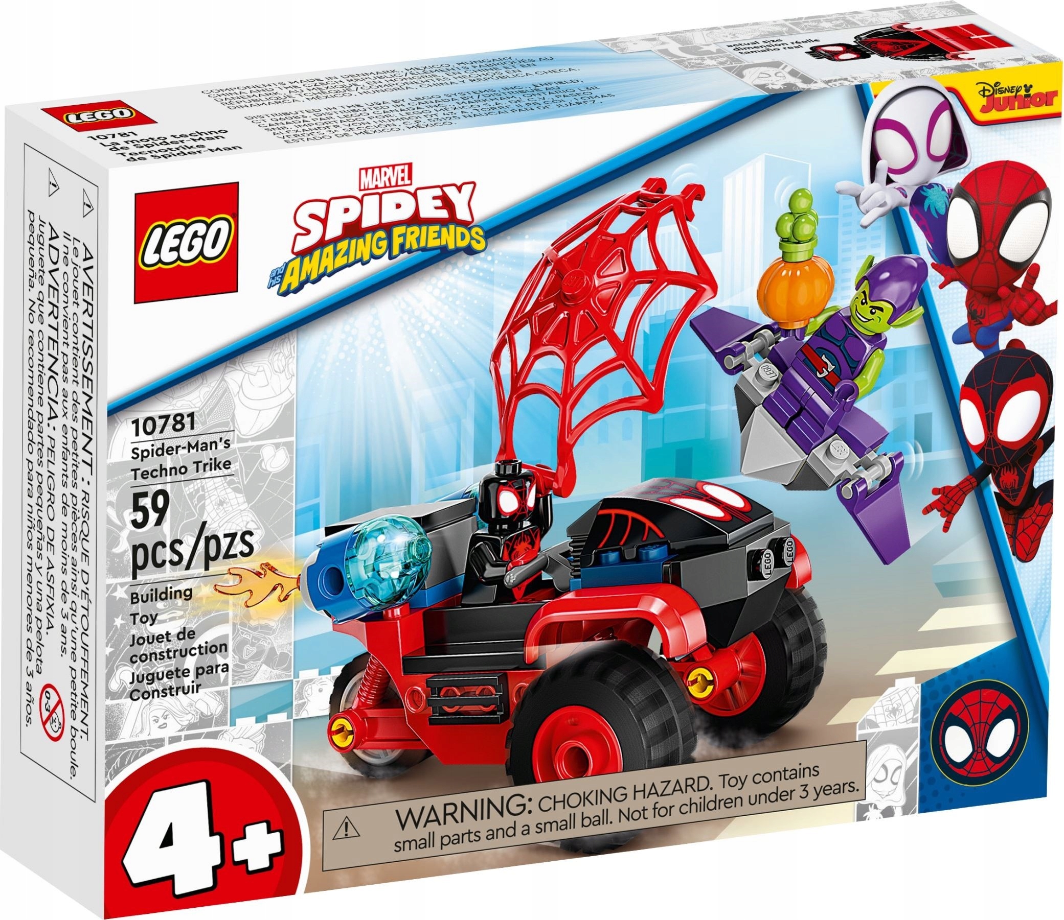 

Lego Marvel Technotrójkołowiec Spider-Mana 10781