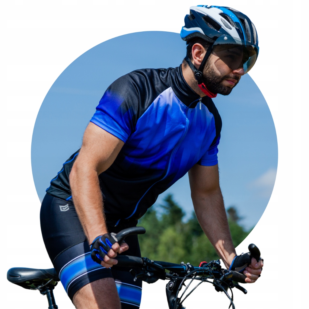 Koszulka Rowerowa Męska z Krótkim Rękawem Kolarska na Rower Termiczna 3XL Marka Ercole