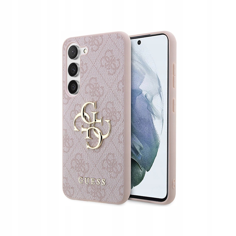 Guess 4G Big Metal Logo Pouzdro pro Samsung Galaxy S23 (růžové)