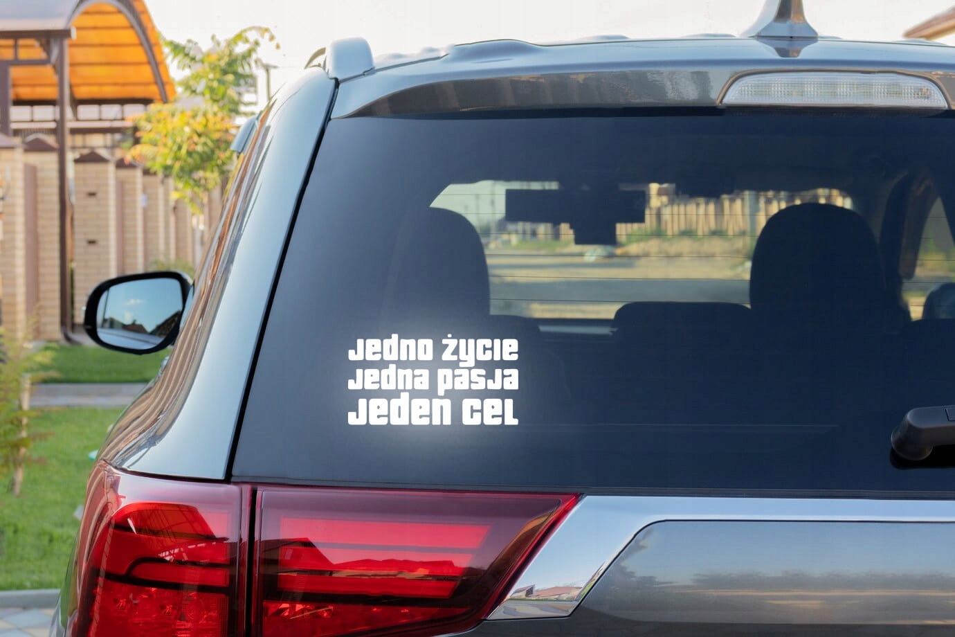 JEDNO ŻYCIE JEDNA PASJA JEDEN CEL - Naklejka na sa Producent Inny
