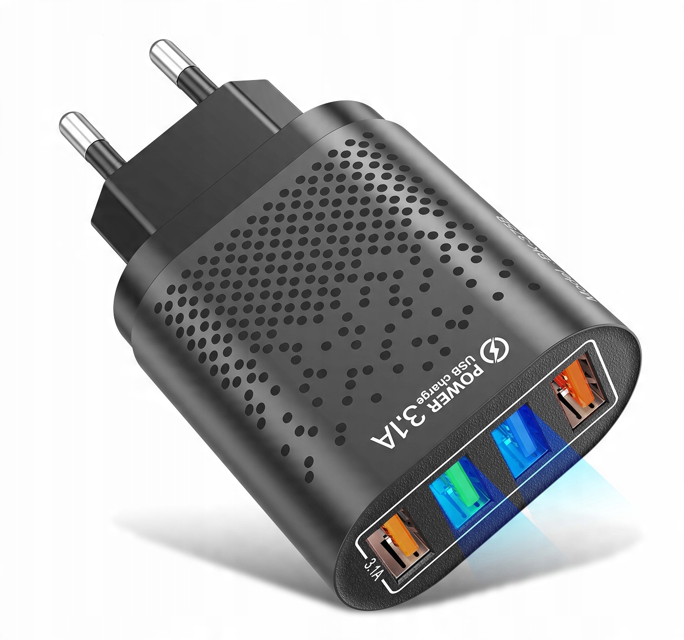 

Szybka Ładowarka Uslion 4X Usb 3A Qc 3.0 Led 48W