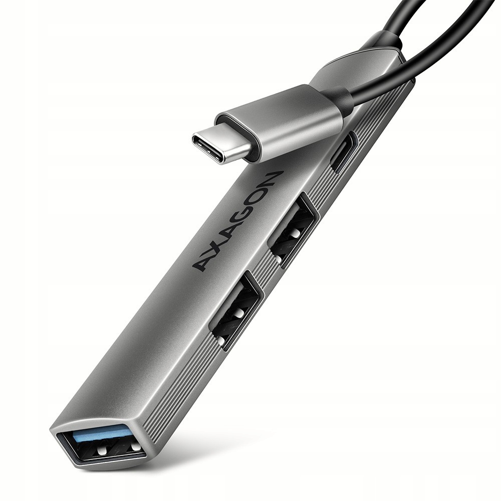 Hue-stc Hub 4-portowy 1x Usb-a 5Gbps, 2x USB2.0 1x Usb-c 2.0, 12cm kabel