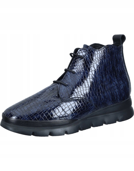 Piazza 990695-05 modré dámské kozačky z přírodní kůže, velikost vel.