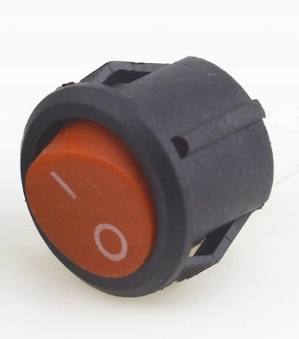 

Przełącznik okrągły kołyskowy 2pin Red