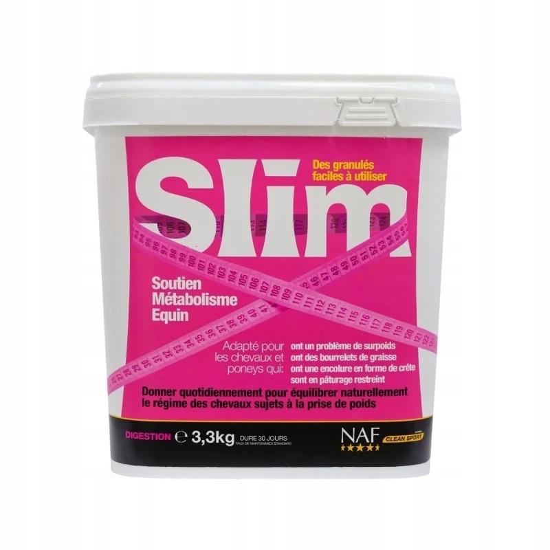 Suplement dla konia na kondycję Naf Slim Pellets 3,3kg XXL