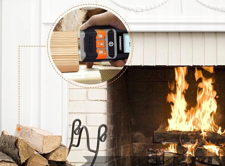 WYKRYWACZ PRZEWODÓW KABLI DETEKTOR METALI RUR W ŚCIANIE DREWNA METALU Maksymalna głębokość pomiaru dla miedzi i metali kolorowych 100 mm