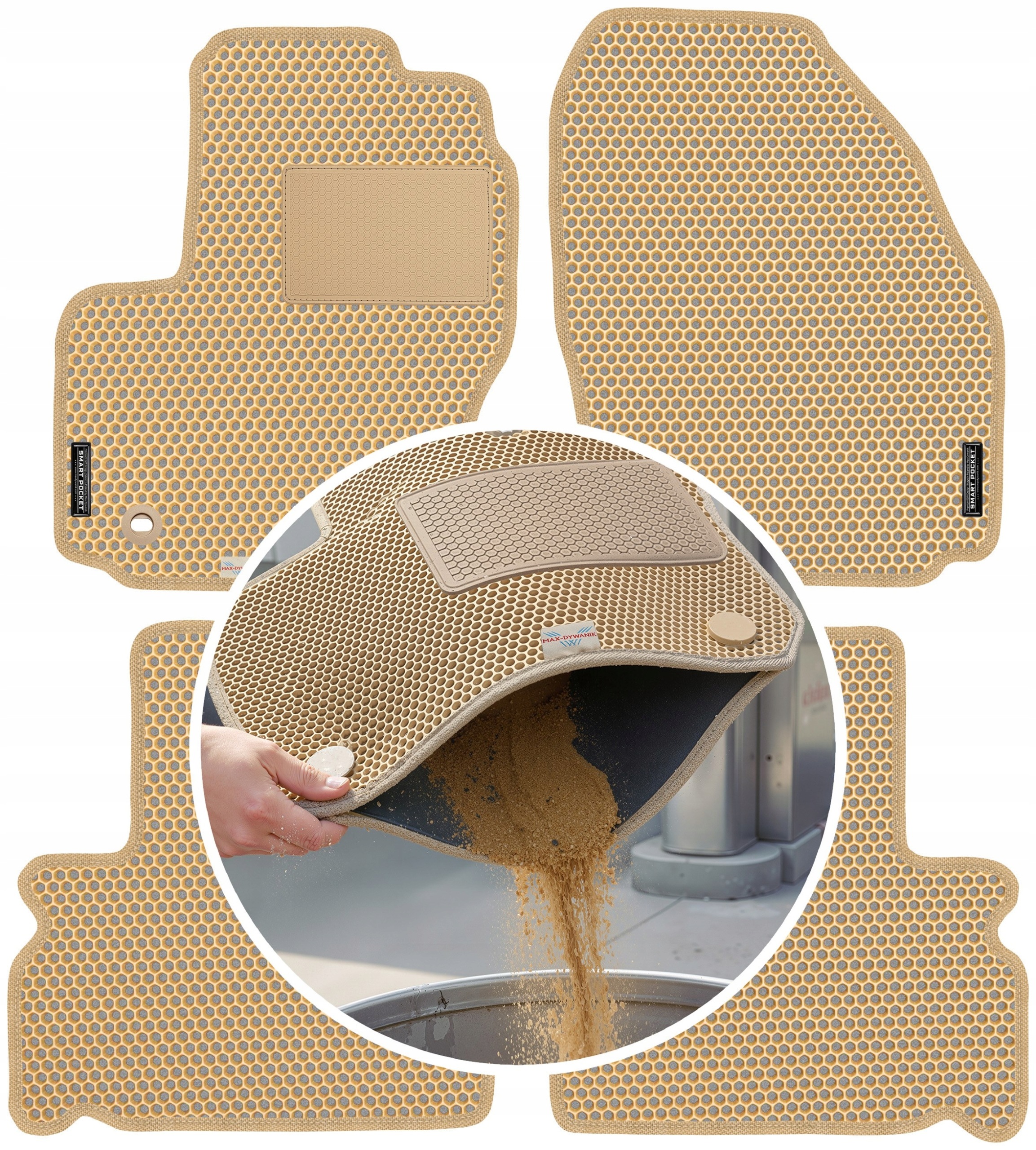 Ford Galaxy II 5os 2006-2010 Koberce Eva Smart Pocket