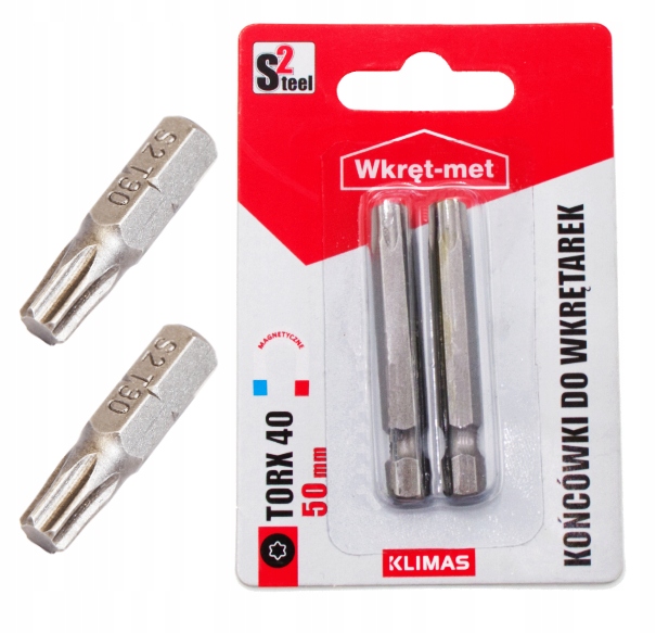 

Bity Końcówki Do Wkrętarki Torx TX-40 50MM 2SZT