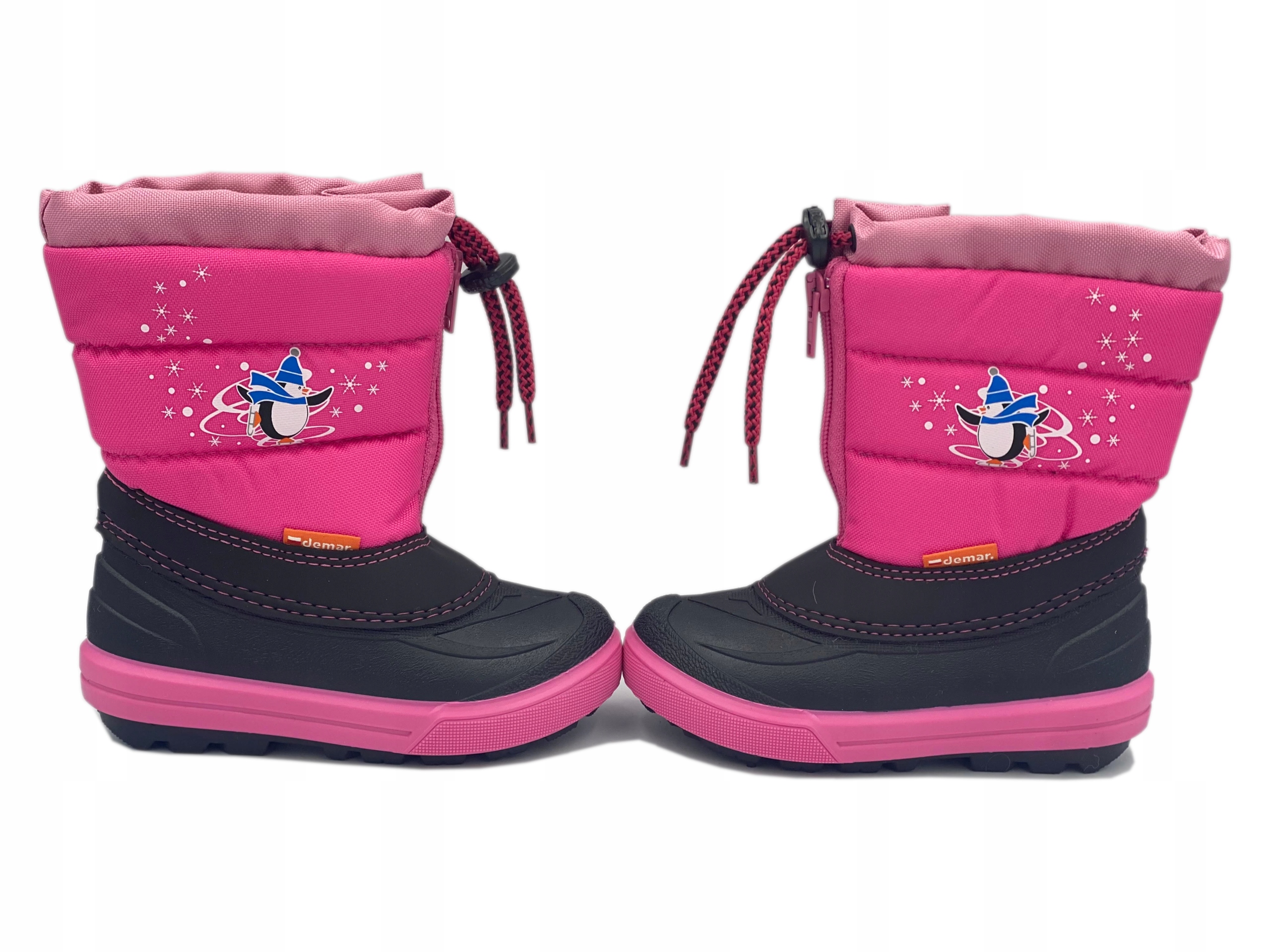 Demar Śniegowce KENNY Ocieplane Naturalna Wełna, różowe roz. 24/25B Rozmiar (new) 24