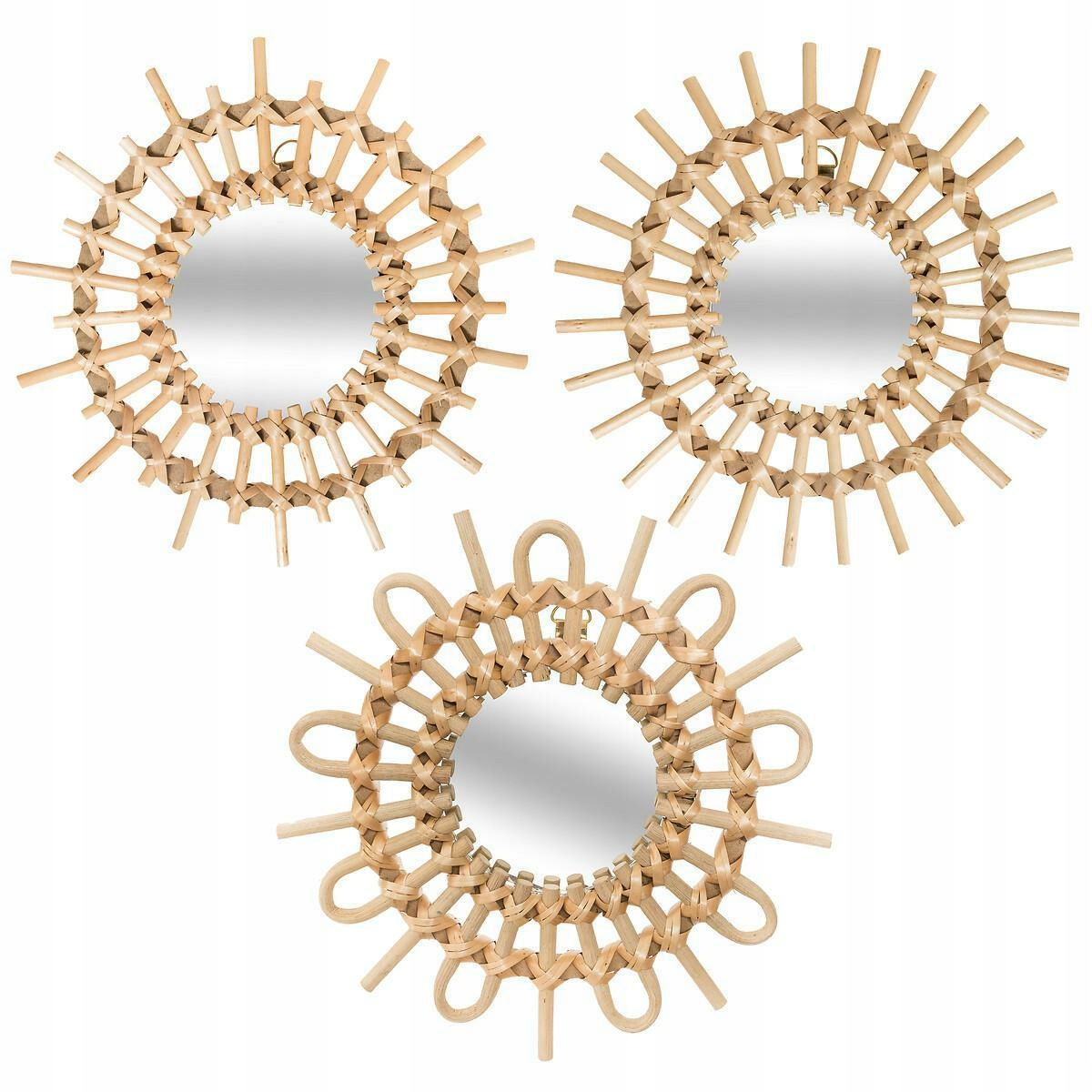 

Zestaw 3 luster boho Sunflower 28cm