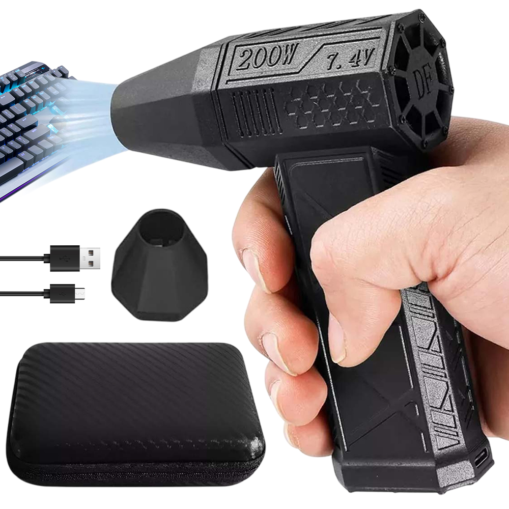 Výkonný Turboventilátor Bezkartáčový Vzduchový Ventilátor 8000 Mah
