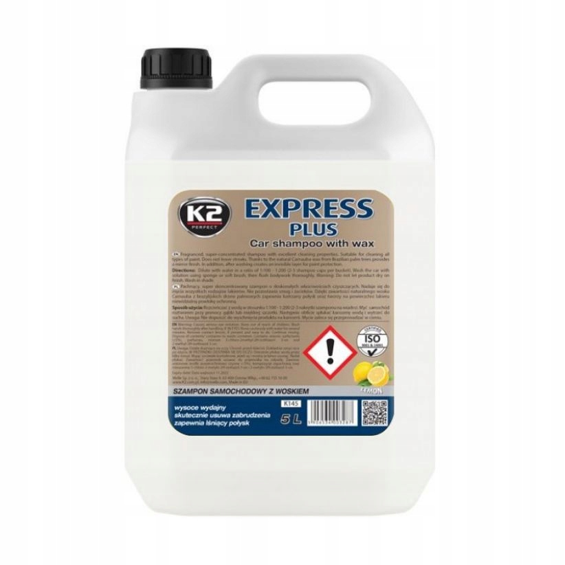 

K2 Express Plus 5L Szampon Samochodowy Z Woskiem