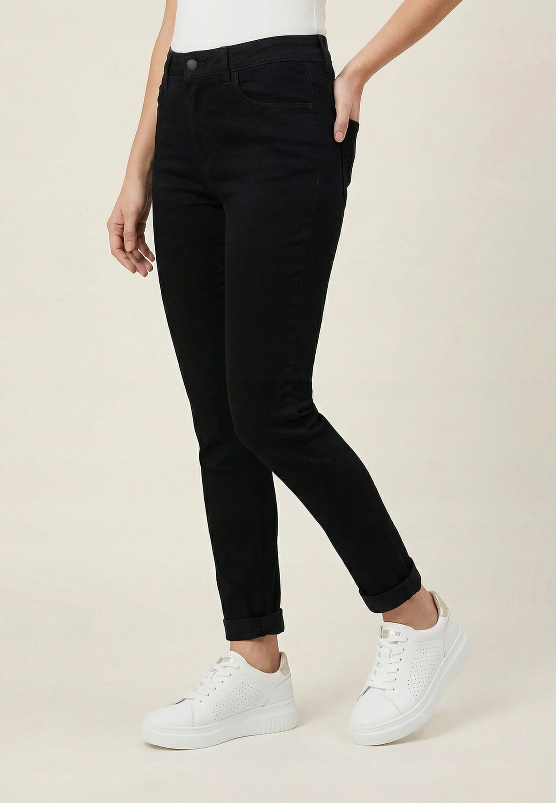 Venezia Białe sneakersy damskie ze skóry naturalnej rozmiar 39