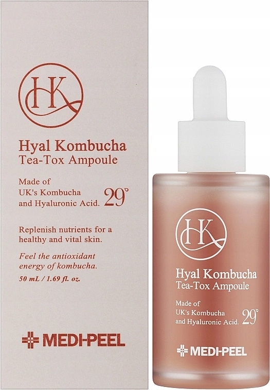 MEDI-PEEL Kombucha Tea-Tox Ampoule, 50ml - serum rewitalizujące — 3