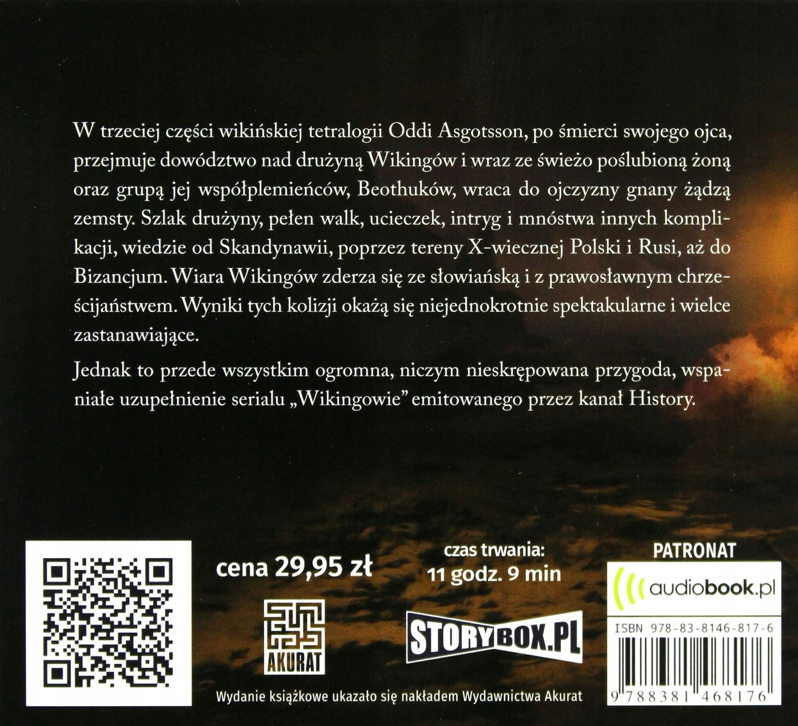 TOPORY I SEJMITARY. WIKINGOWIE (TOM 3) - RADOSŁAW LEWANDOWSKI [AUDIOBOOK] Stan opakowania oryginalne