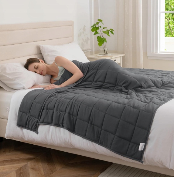 Good Nite Koc obciążeniowy dla dorosłych terapia stresowa szary 8kg 150x200