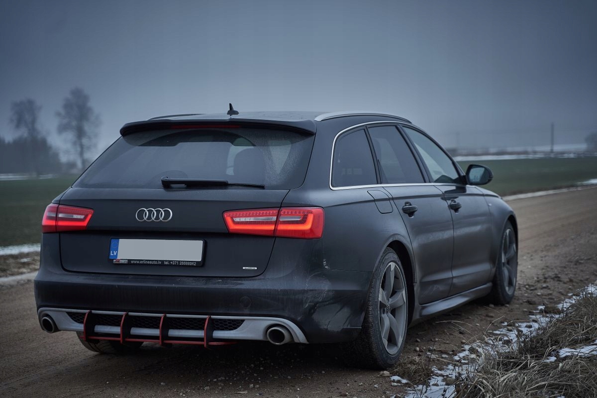 Spoiler lotka na klapę A6 C7 kombi RS look czarny połysk z ABS-u 2011-2018 Kolor czarny